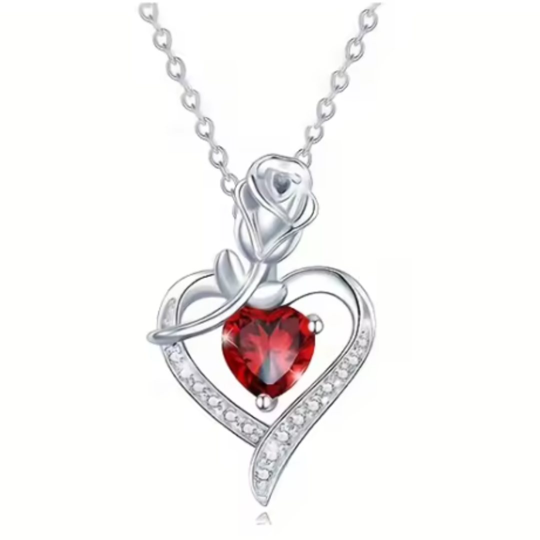 Collar de Corazón Rojo