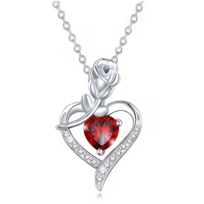 Collar de Corazón Rojo