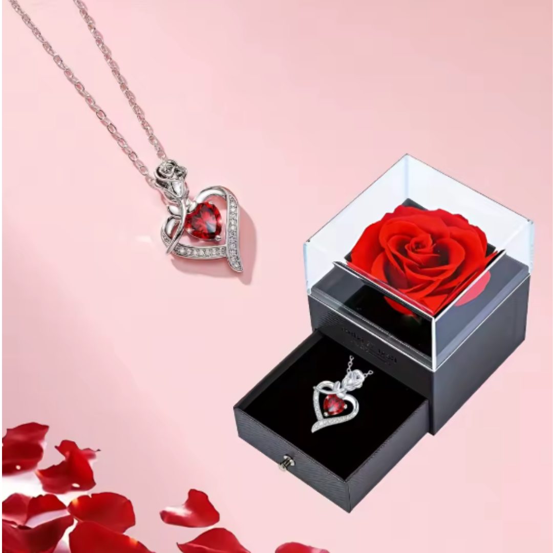 Collar de Corazón Rojo
