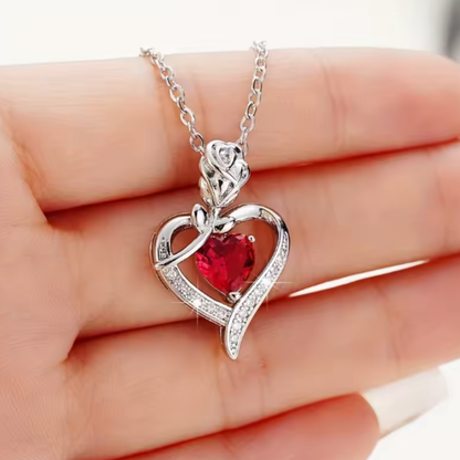 Collar de Corazón Rojo