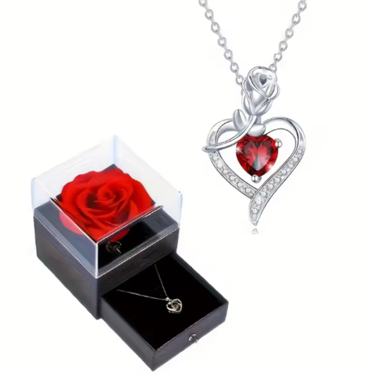 Collar de Corazón Rojo